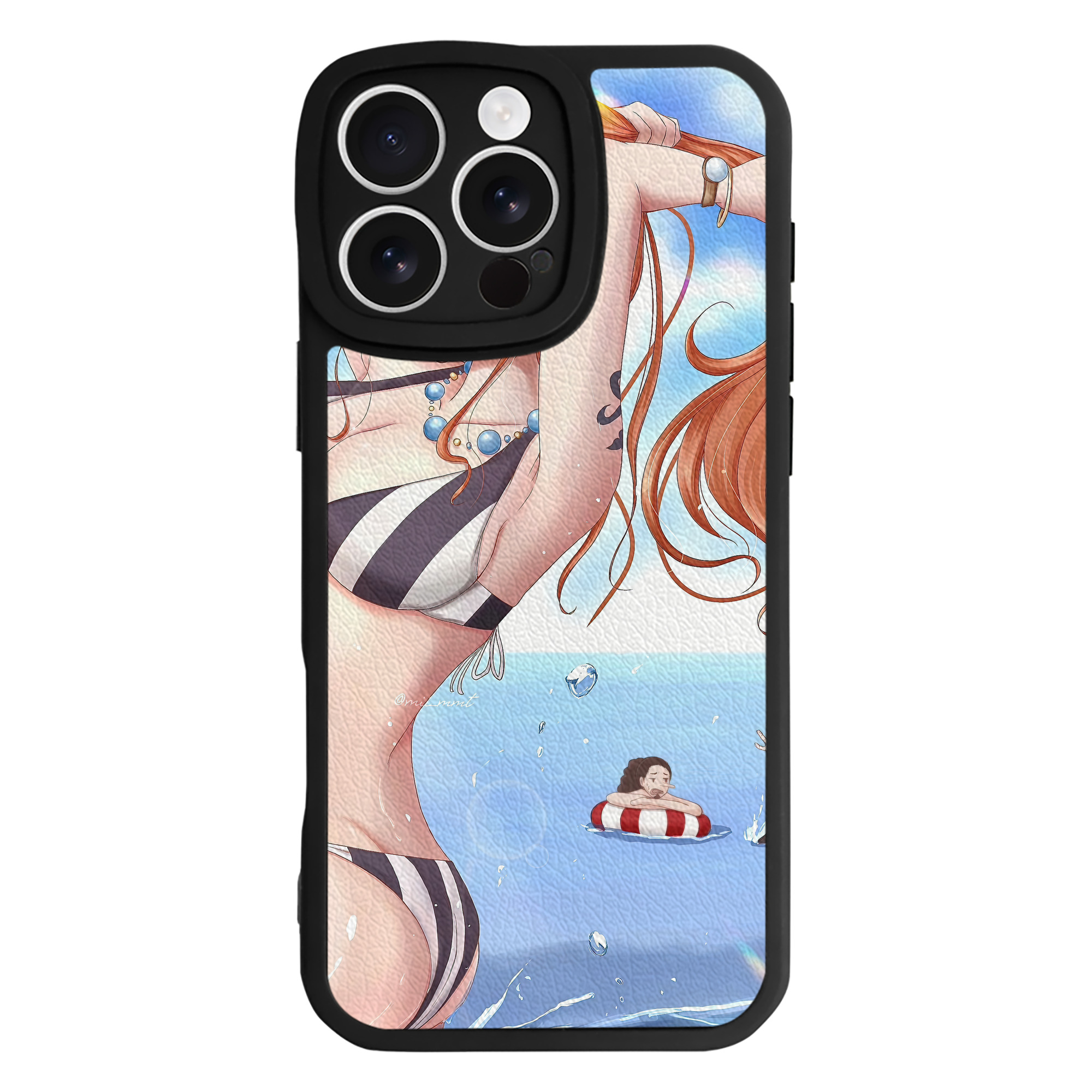 （画像用） ワンピース ONE PIECE 【iPhone 16シリーズ対応】シリコンスマホケース（レザー調） 材質：シリコン